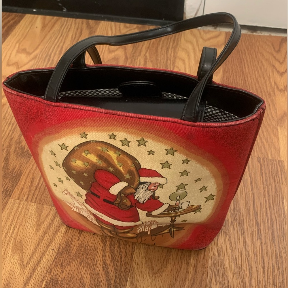 Vintage Christmas Leather purse